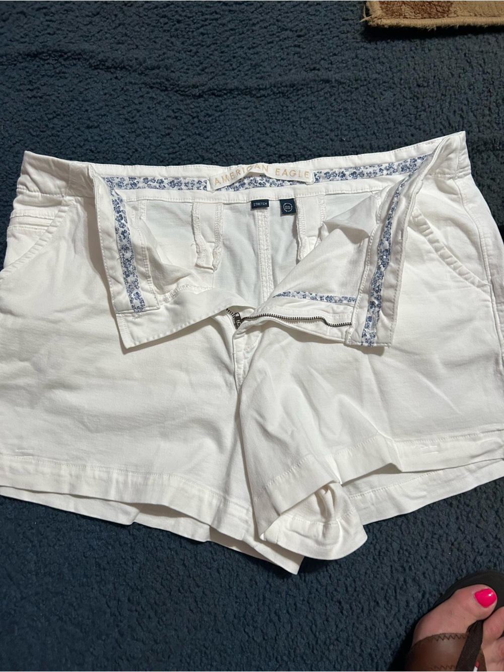 American Eagle Outfitters White High Waist Women's Shorts